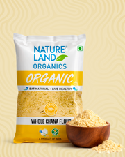 Organic Whole Chana Flour 500 Gm