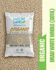 Organic Urad White Whole (Gota)