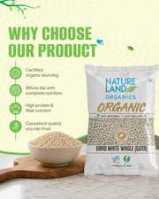 Organic Urad White Whole (Gota)