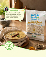 Organic Urad White Whole (Gota)