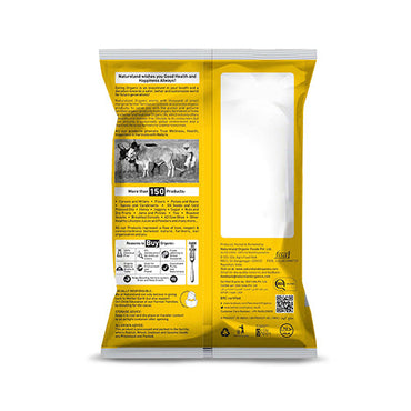 Buy 100% Organic Whole Chana Flour Online 500 Gm Back