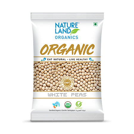 Organic White Peas Online 500 Gm