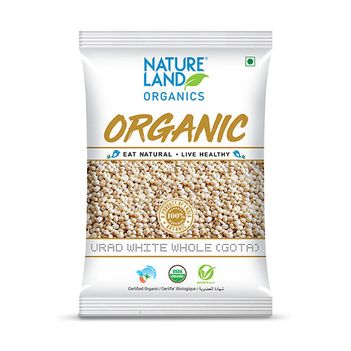 Buy Organic White Urad Whole Online, (1kg)