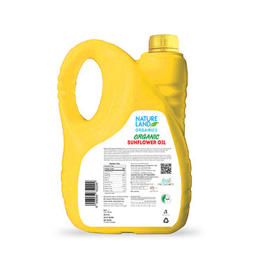 Organic Sunflower Oil online 5 Ltr. Back
