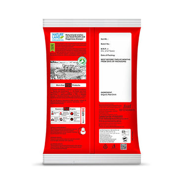 Organic Red Chilli Whole Online 50 Gm Back