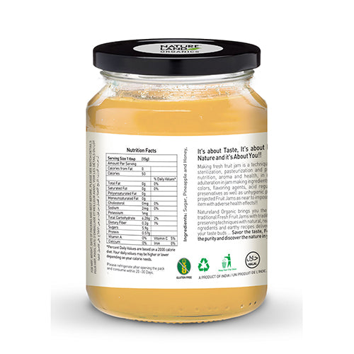 Organic Pineapple Jam Online 250 Gm Back