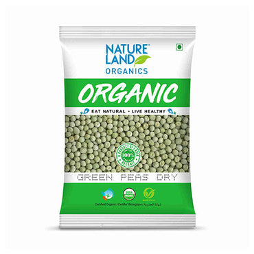 Buy Organic Green Dry Peas Online 500 Gm