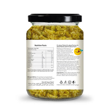 Organic Green Chilli Pickle Online 350 Gm Back