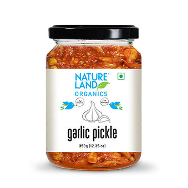 Buy Organic Garlic Pickle Online 350 Gm