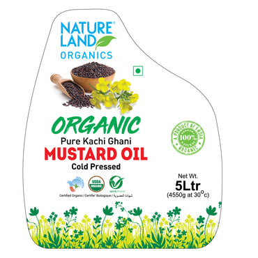 Organic Wood Cold Pressed Mustard Oil 5 Ltr.