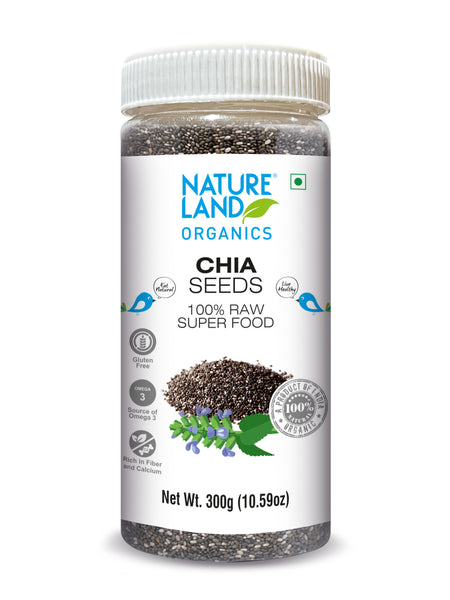 Buy Organic Edible Chia Seeds Online (Raw) 300 Gm