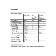 Organic Wood Cold Pressed Mustard Oil 5 Ltr.