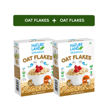 Buy Organic Oat Flakes Online 250 Gm( Combo Pack of 2)