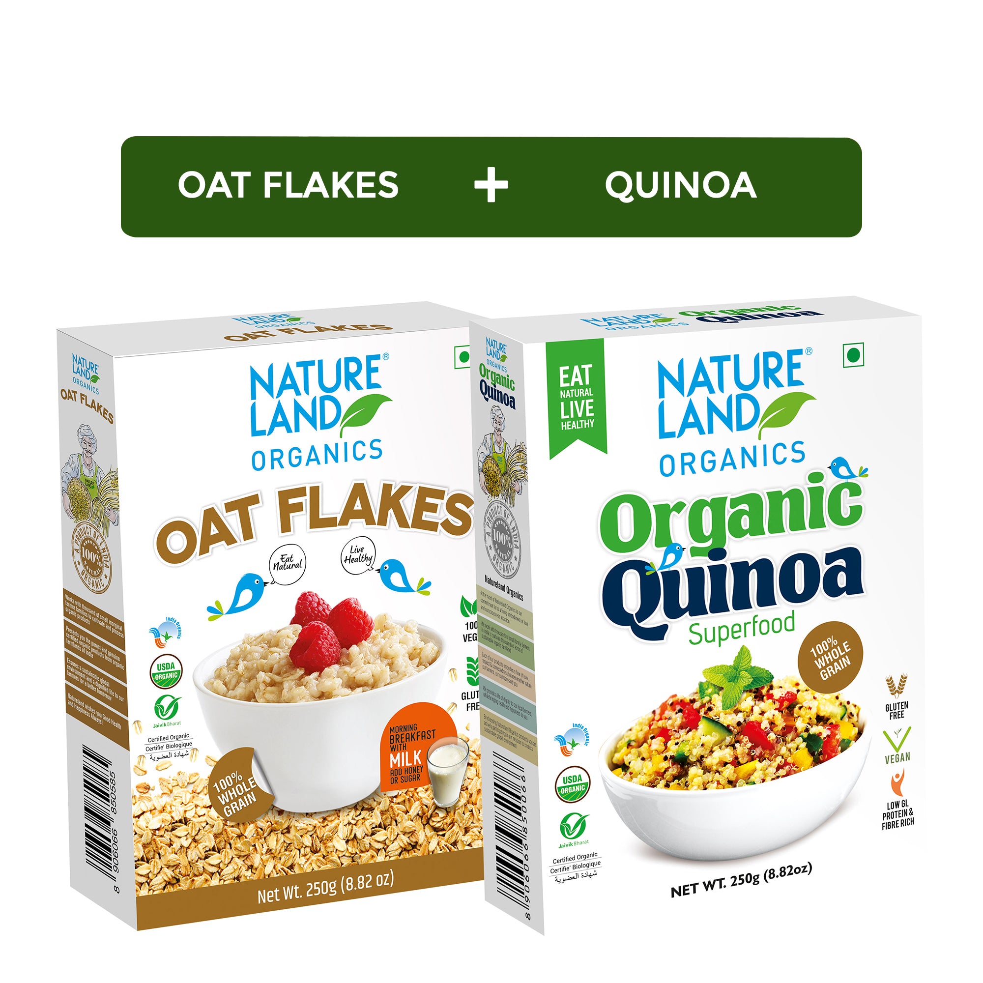 Buy Organic Oat Flakes 250 Gm+Organic Quinoa Online 250 Gm