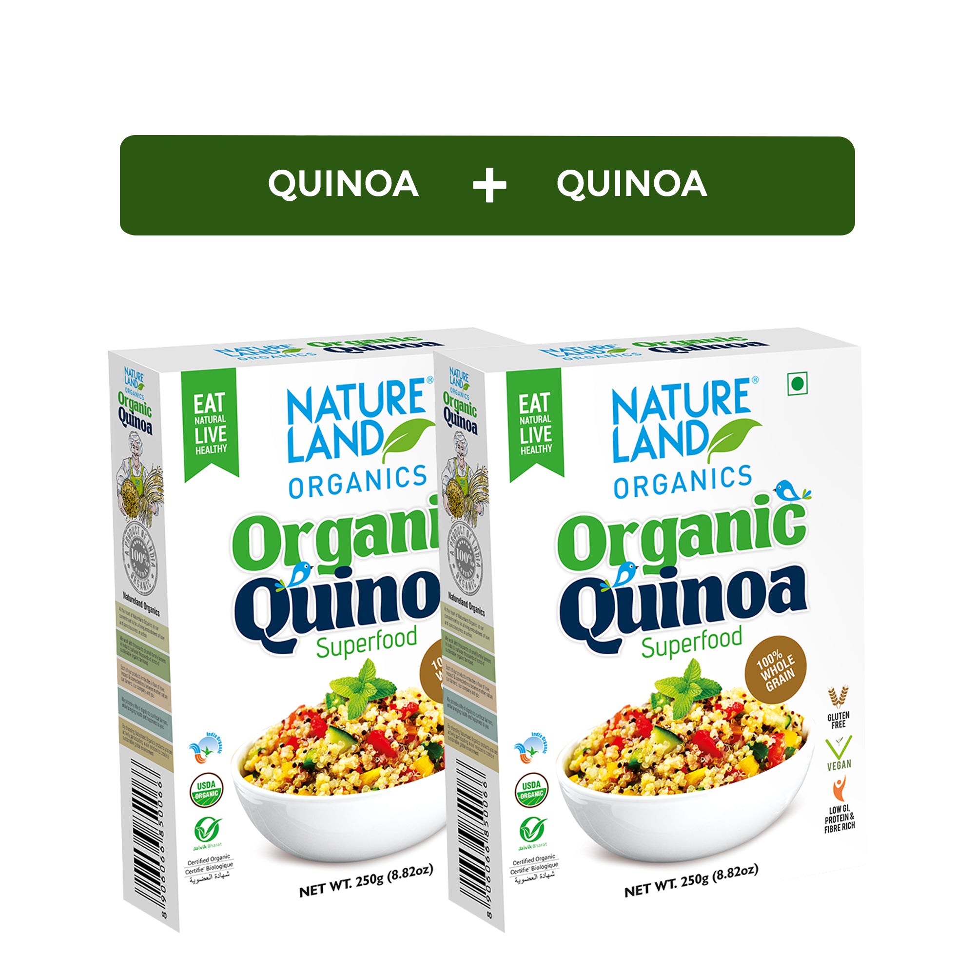 Buy Organic Quinoa Online 250 Gm( Combo Pack of 2)