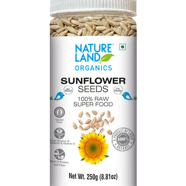 Buy Organic Edible Sunflower Seeds Online (Raw) 250 Gm