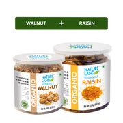 Organic Walnut 150 Gm+ Organic Raisins 250 Gm