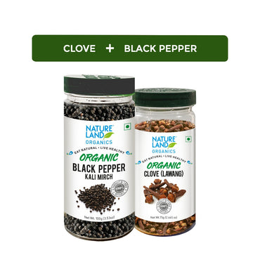 Clove 75 Gm+Black Pepper 100 Gm(Pack of 2)