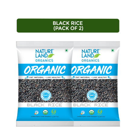 Organic Black Rice 500 Gm(Pack of 2)