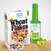 Wheat Flakes and Amla Juice
